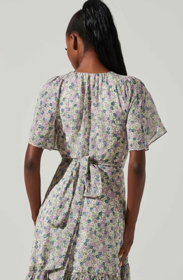 Adella Floral Ruffle Midi Dress - 图片 3
