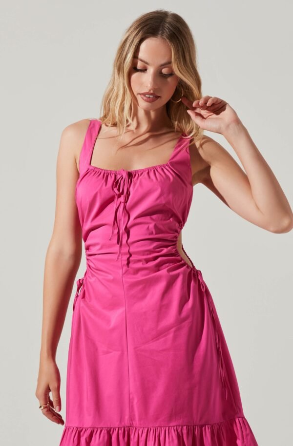 Bridget Side Cutout Tiered Midi Dress - 图片 3