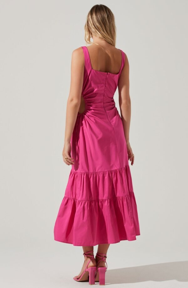 Bridget Side Cutout Tiered Midi Dress - 图片 5