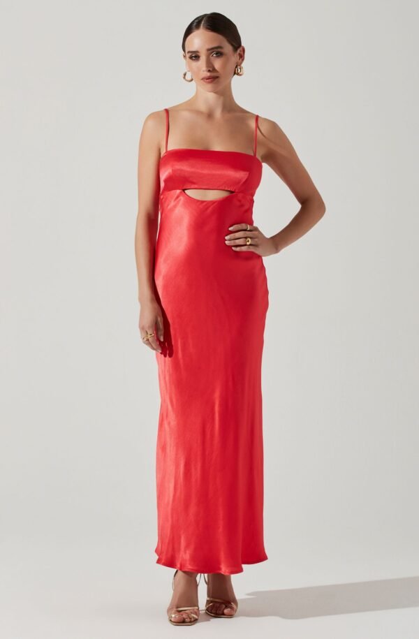 Bellerose Satin Cutout Midi Dress - 图片 3