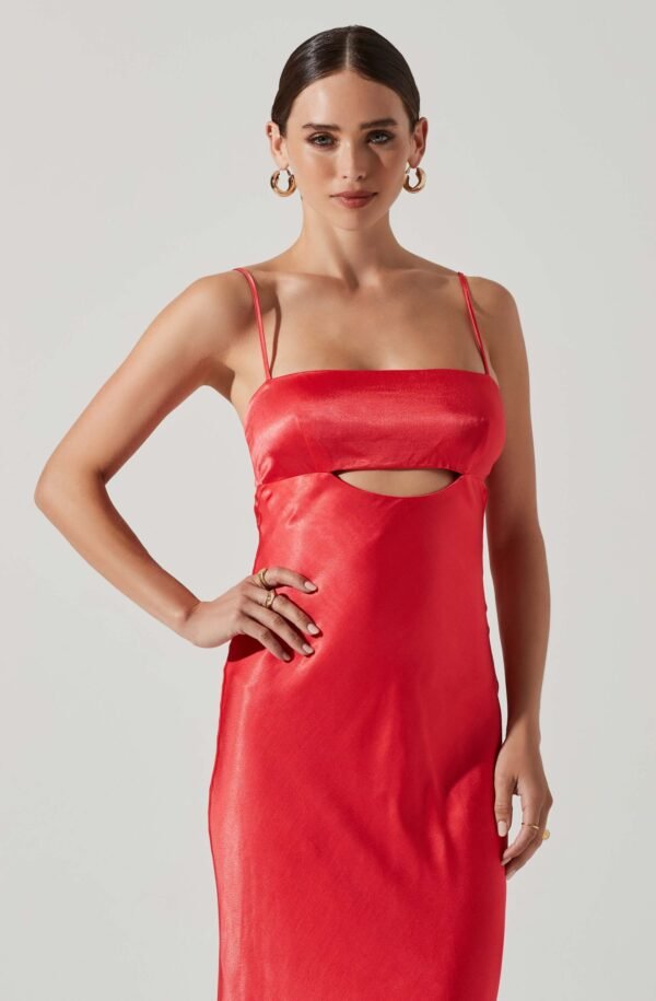 Bellerose Satin Cutout Midi Dress - 图片 2