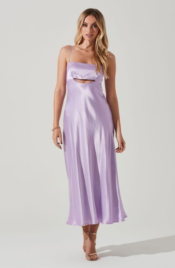 Bellerose Satin Cutout Midi Dress - 图片 8