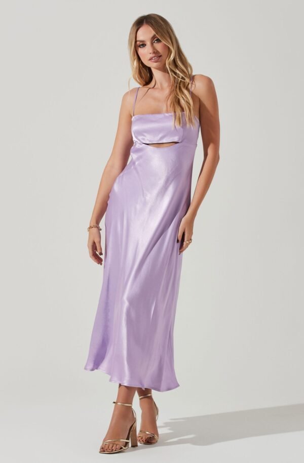 Bellerose Satin Cutout Midi Dress - 图片 6