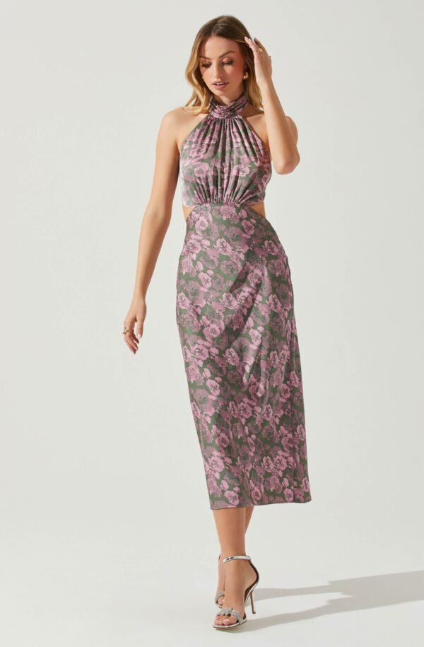 Ambretta Floral Halter Midi Dress - 图片 3