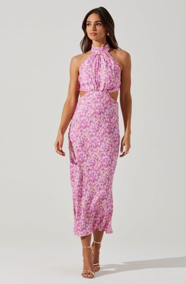 Ambretta Floral Halter Midi Dress - 图片 7