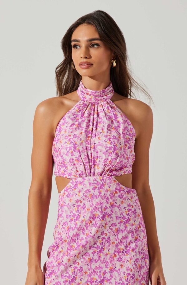 Ambretta Floral Halter Midi Dress - 图片 8