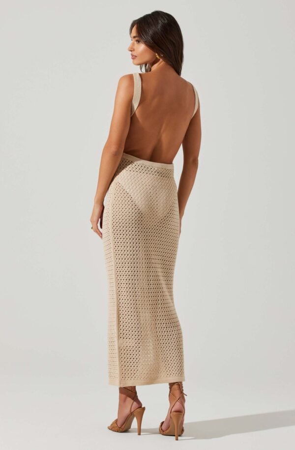 Aitana Knit Open Back Midi Dress - 图片 4