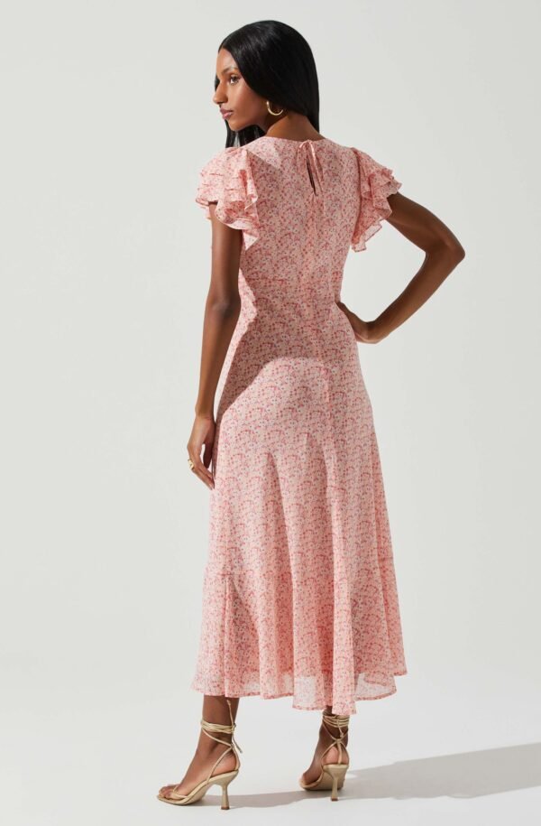 Celestine Floral Ruffle Midi Dress - 图片 12