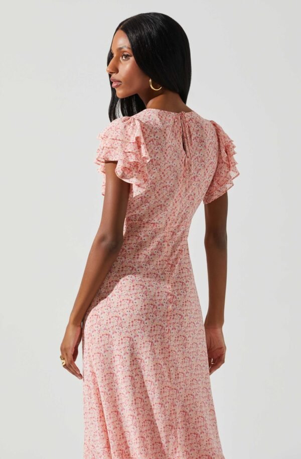 Celestine Floral Ruffle Midi Dress - 图片 11