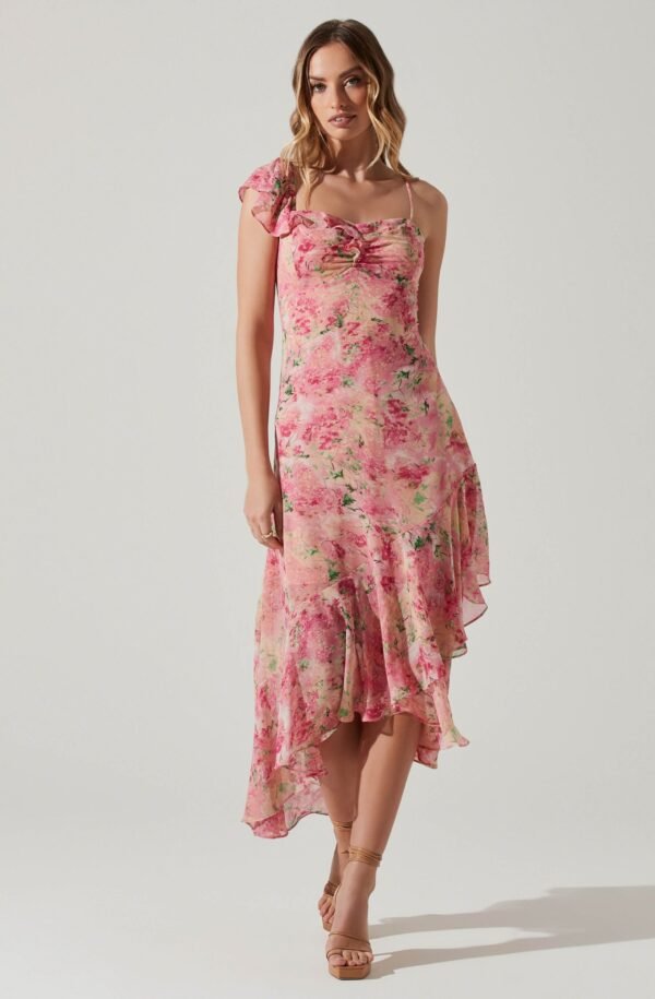 Camelia Floral Midi Dress - 图片 2