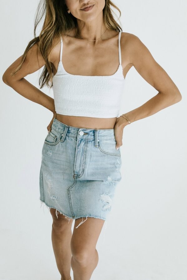 Coulter Mini Skirt – Denim - 图片 3
