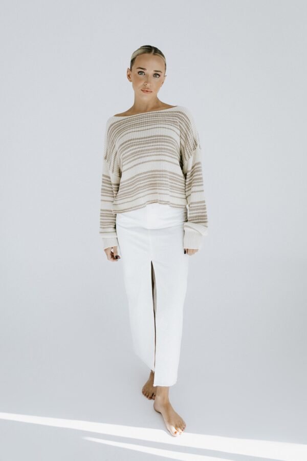 Staycation Denim Skirt – White - 图片 2