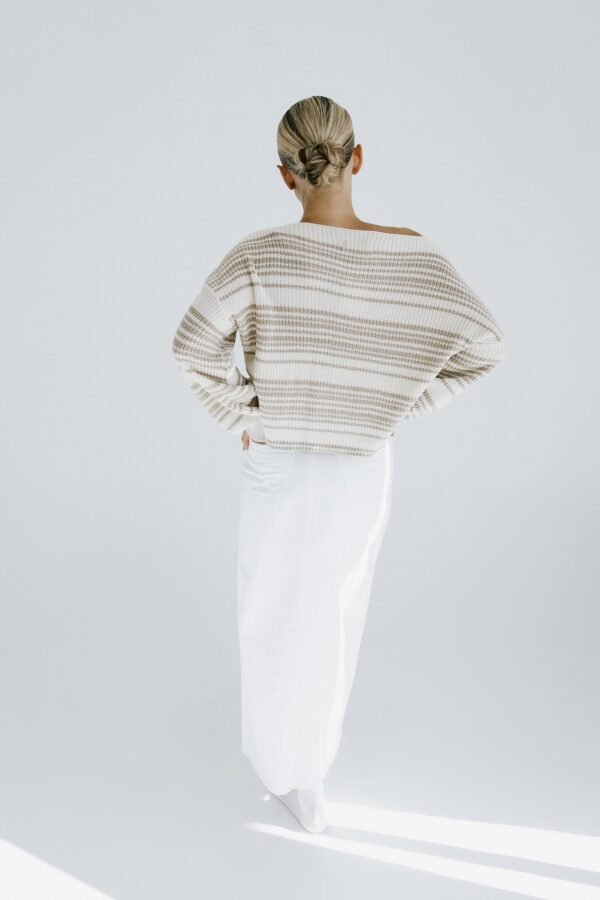 Staycation Denim Skirt – White - 图片 5