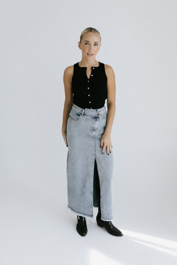 Connelly Maxi Skirt – Denim - 图片 2