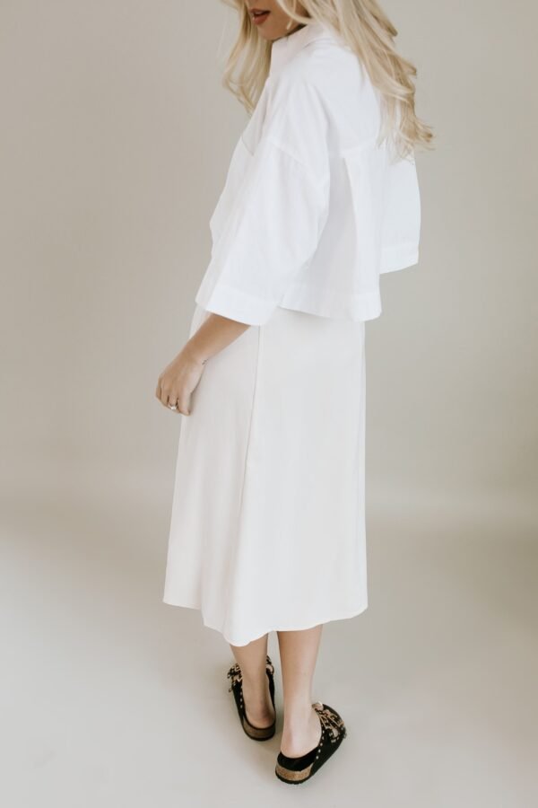 Hendricks Side Slit Midi Skirt – Champagne - 图片 5