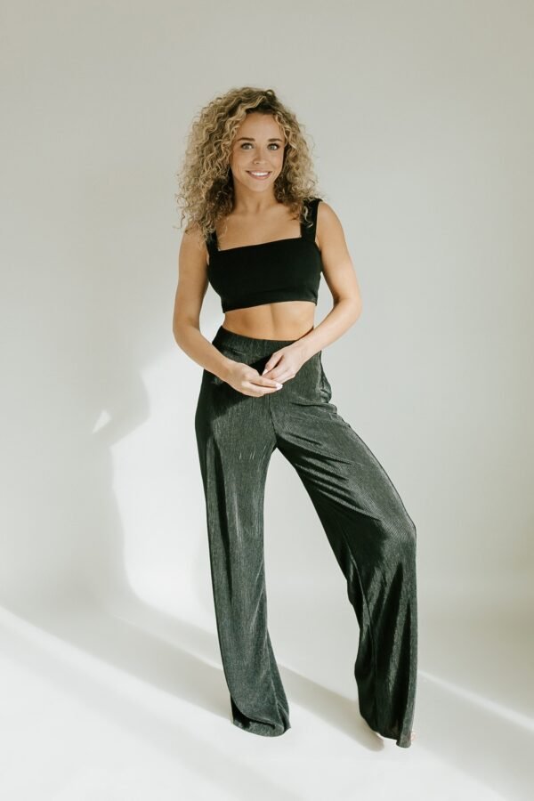 Let It Be Plisse Pants – Black - 图片 3