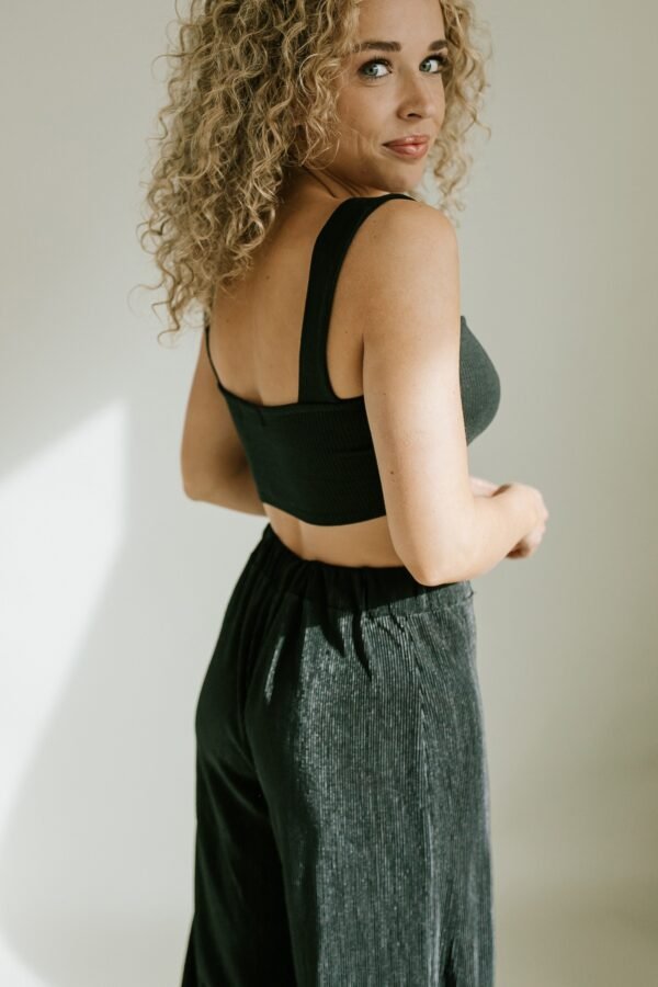 Let It Be Plisse Pants – Black - 图片 4