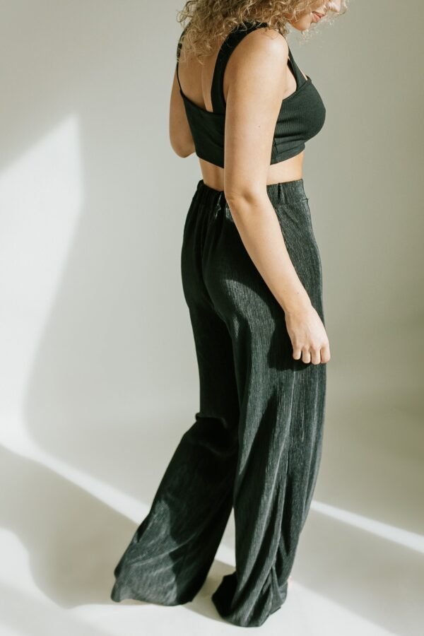 Let It Be Plisse Pants – Black - 图片 2